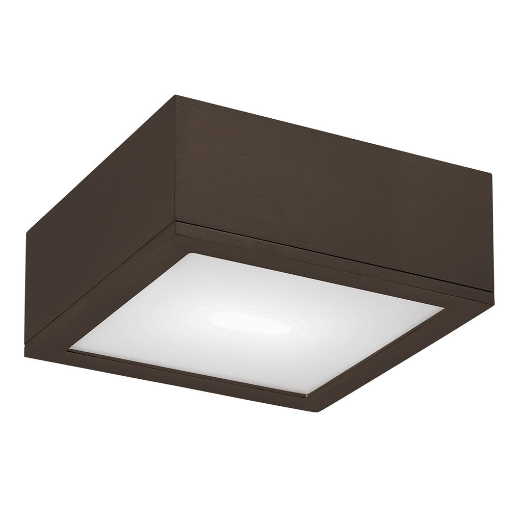 RUBIX 10in. LED Outdoor Flush Mount Light 3000K in Bronze