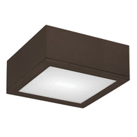 RUBIX 10in. LED Outdoor Flush Mount Light 3000K in Bronze