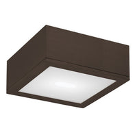 RUBIX 10in. LED Outdoor Flush Mount Light 3000K in Bronze