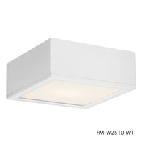 RUBIX 10in. LED Outdoor Flush Mount Light 3000K in White