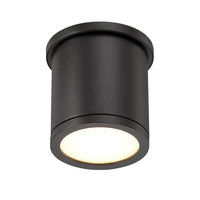 TUBE 5in. LED Outdoor Flush Mount Light 3000K in Black