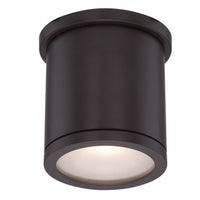 TUBE 5in. LED Outdoor Flush Mount Light 3000K in Bronze