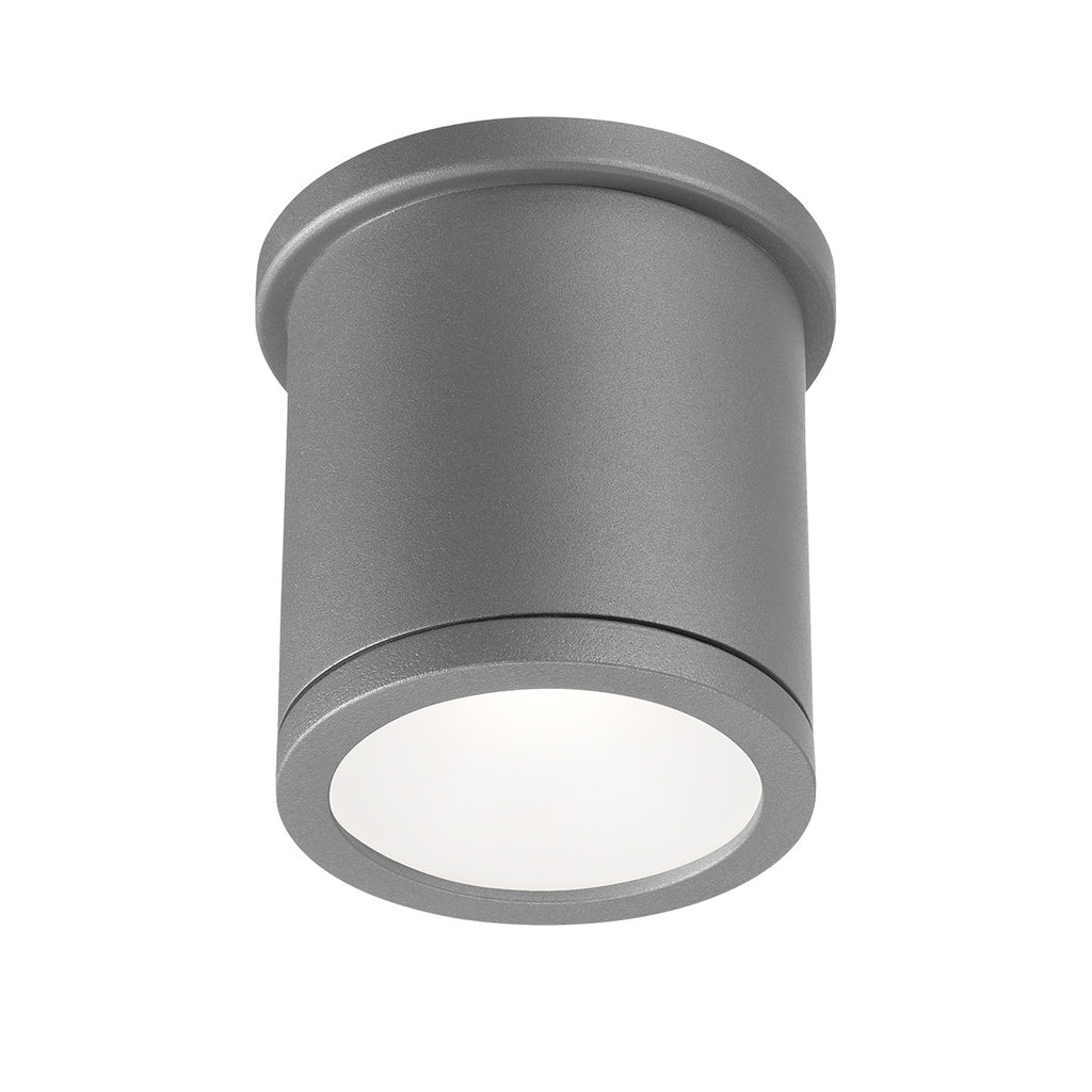 TUBE 5in. LED Outdoor Flush Mount Light 3000K in Graphite