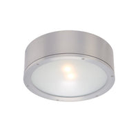 TUBE 12in. LED Outdoor Flush Mount Light 3000K in Brushed Aluminum