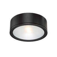 TUBE 12in. LED Outdoor Flush Mount Light 3000K in Black