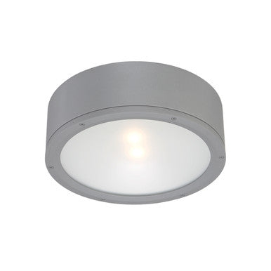 TUBE 12in. LED Outdoor Flush Mount Light 3000K in Graphite