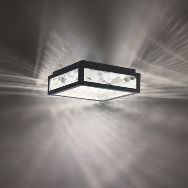 Hawthorne 11in. LED Outdoor Flush Mount Light 3000K in Black