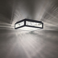 Hawthorne 11in. LED Outdoor Flush Mount Light 3000K in Black