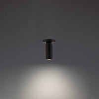 Caliber 7in. LED Outdoor Flush Mount Light 3000K in Black