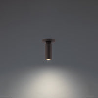 Caliber 7in. LED Outdoor Flush Mount Light 3000K in Bronze