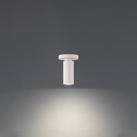 Caliber 7in. LED Outdoor Flush Mount Light 3000K in White