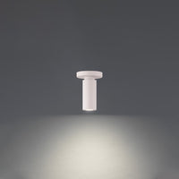 Caliber 7in. LED Outdoor Flush Mount Light 3000K in White