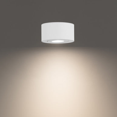 Peek 5in. LED Outdoor Flush Mount Light 3500K in White