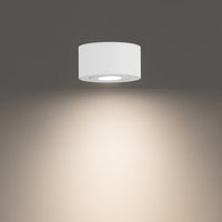 Peek 5in. LED Outdoor Flush Mount Light 3500K in White