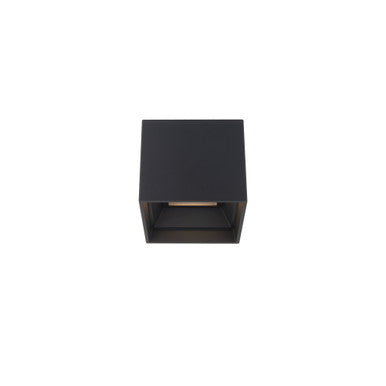 Downtown 5in. LED Outdoor Flush Mount Light 3500K in Black - FM-W47206-35-BK