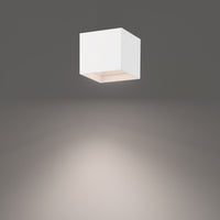 Downtown 5in. LED Outdoor Flush Mount Light 3500K in White - FM-W47206-35-WT