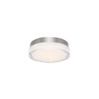 DOT 6in. LED Flush Mount Light 3500K in Stainless Steel