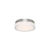 DOT 6in. LED Flush Mount Light 3500K in Stainless Steel