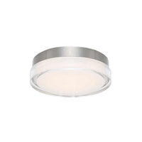 DOT 12in. LED Flush Mount Light 3500K in Stainless Steel