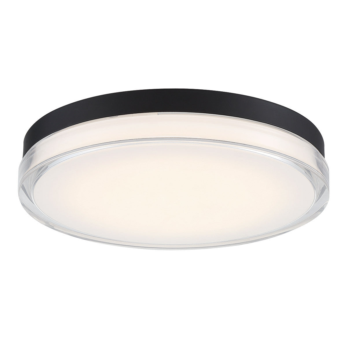 DOT 15in. LED Flush Mount Light 3000K in Black
