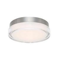 DOT 15in. LED Flush Mount Light 3500K in Stainless Steel