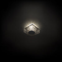 Cuboid 10in. LED Outdoor Flush Mount Light 3500K in Black