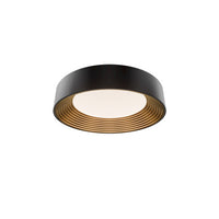 GASTON 18in. FLUSH MOUNT 4CCT - FM701618-BK/GO