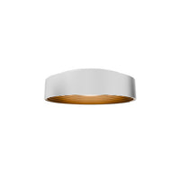GASTON 18in. FLUSH MOUNT 4CCT - FM701618-WT/GO
