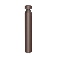 LED Bollard Lights - For Commercial Driveways and Parking Lots - Lens Free Cone Head - 24/19/14W - 3000 Max Lumens - Color Selectable 30K, 40K, 50K - Bronze Finish