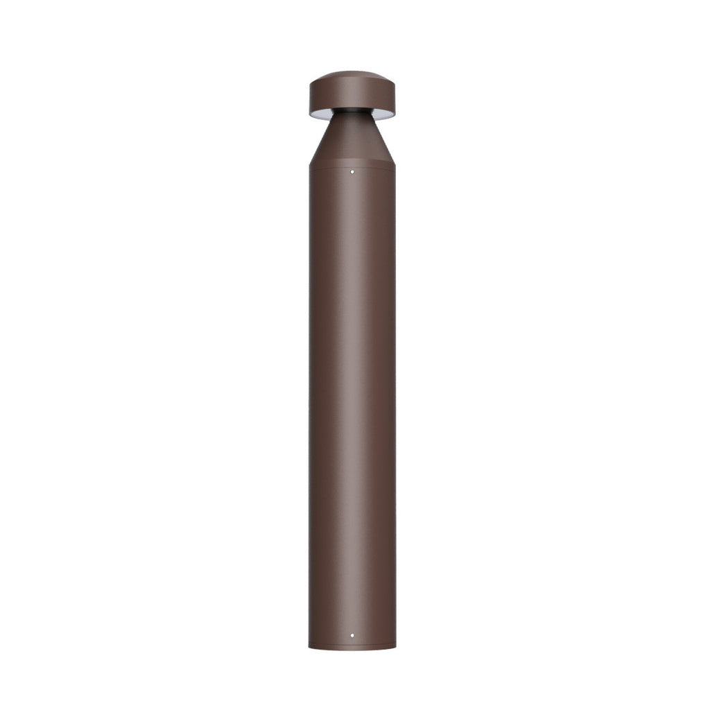 LED Bollard Lights - For Commercial Driveways and Parking Lots - Lens Free Cone Head - 24/19/14W - 3000 Max Lumens - Color Selectable 30K, 40K, 50K - Bronze Finish