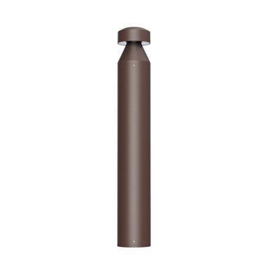 LED Bollard Lights - For Commercial Driveways and Parking Lots - Lens Free Cone Head - 24/19/14W - 3000 Max Lumens - Color Selectable 30K, 40K, 50K - Bronze Finish