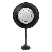 LED Outdoor Gooseneck Wall Lights - Medium 25 Watts - 3000 Lumens - Color Selectable 30K/40K/50K - 120-277V - Integrated Photocell - Black Finish