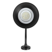 LED Outdoor Gooseneck Wall Lights - Medium 25 Watts - 3000 Lumens - Color Selectable 30K/40K/50K - 120-277V - Integrated Photocell - Black Finish