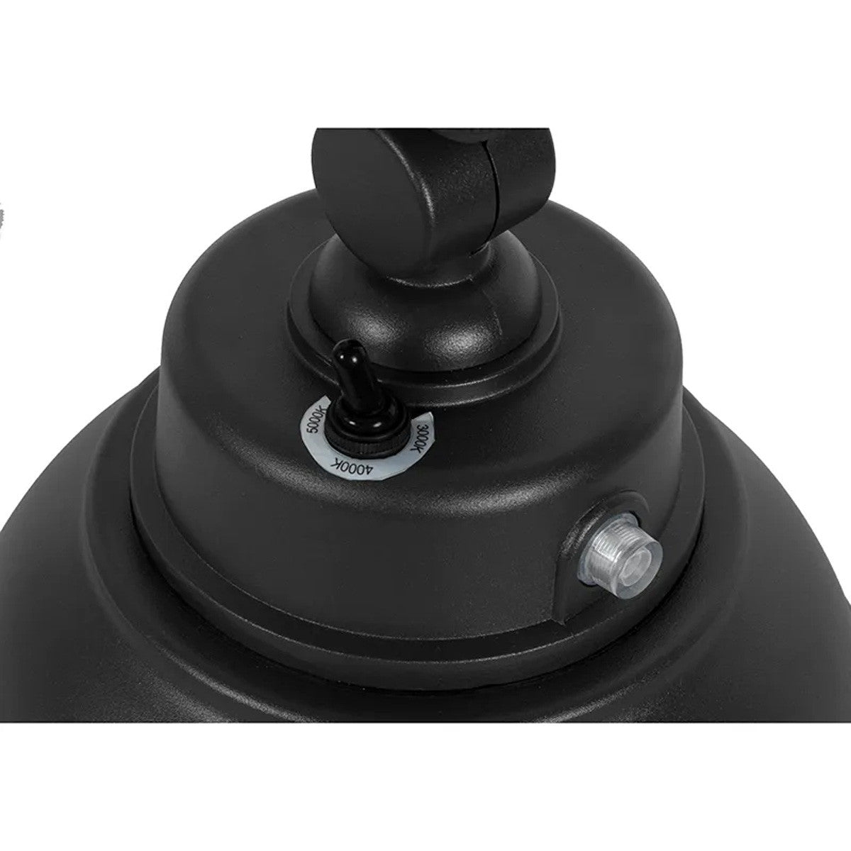 LED Outdoor Gooseneck Wall Lights - Medium 25 Watts - 3000 Lumens - Color Selectable 30K/40K/50K - 120-277V - Integrated Photocell - Black Finish