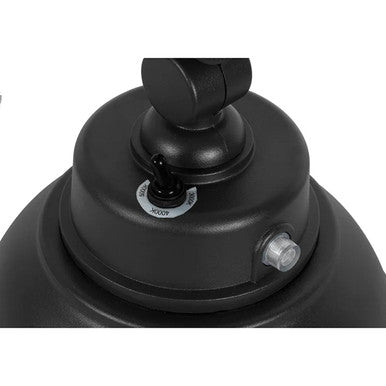 LED Outdoor Gooseneck Wall Lights - Medium 25 Watts - 3000 Lumens - Color Selectable 30K/40K/50K - 120-277V - Integrated Photocell - Black Finish