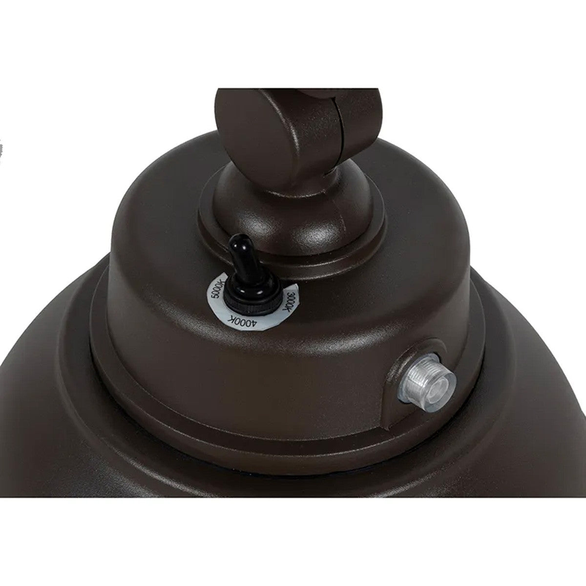 LED Outdoor Gooseneck Wall Lights - Medium 25 Watts - 3000 Lumens - Color Selectable 30K/40K/50K - 120-277V - Integrated Photocell - Bronze Finish