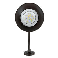 LED Outdoor Gooseneck Wall Lights - Medium 25 Watts - 3000 Lumens - Color Selectable 30K/40K/50K - 120-277V - Integrated Photocell - Bronze Finish