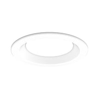 Gotham EVO6SH 40/25 SMO MVOLT EZ1 DFR 6in. Shower LED Downlight, 40K, 2500 LM, Smooth Clear Lens, 120-277V 0-10V Min, Regressed Lensed White Painted Trim
