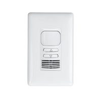 LightHAWK Vacancy Dimming Multi-Technology Wall Switch Sensor with IntelliDAPT, passive infrared (PIR) and ultrasonic (US), Single Circuit, Two Buttons, 120/277VAC, 0-10V dimming, 1,000 Sq. Ft., Photocell, White