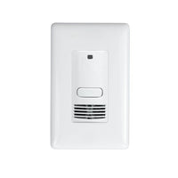 LightHAWK Ultrasonic Wall Switch Sensor with IntelliDAPT, Single Circuit, No Buttons, 120/277VAC, 400 Sq. Ft., Photocell, Light Almond