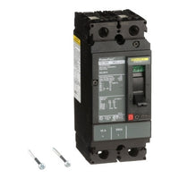 Circuit Breaker, Molded Case, H-Frame, 2-Pole 15A, 600VAC/250VDC, Line/Load: Lug - HDL26015