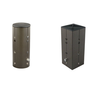 Pole tenon adapter (removable) for 4in. square straight steel pole with 11 gauge wall