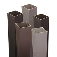 Complete 25ft. pole assembly (includes 25ft. x 4in. x .125in. thick pole shaft, anchor bolt set, anchor bolt template, square base cover, pole cap), S2 and B3 combination drill pattern, and dark bronze powder paint finish.
