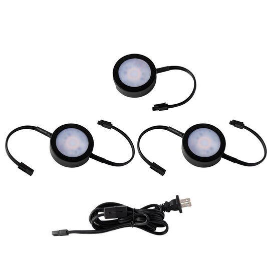 WAC LTD PUCK KIT 120V 27/30/35K in Black