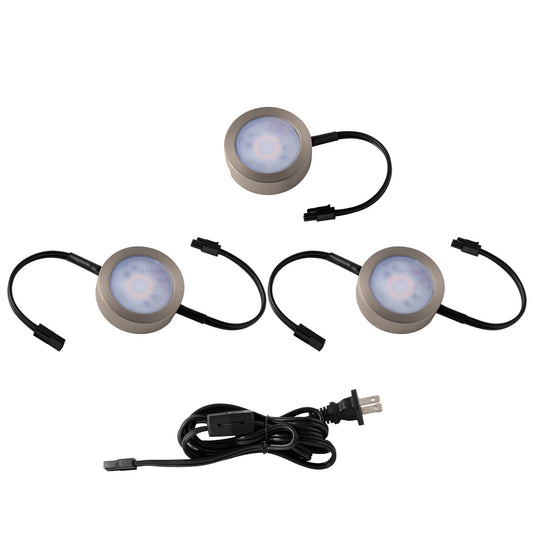 WAC LTD PUCK KIT 120V 27/30/35K in Brushed Nickel