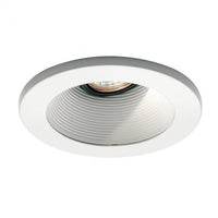 4in Adjustable Round Step Baffle Trim in White - HR-D411-WT/WT