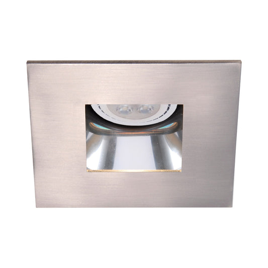 4in Square Adjustable Open Reflector Trim in Brushed Nickel