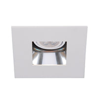 4in Square Adjustable Open Reflector Trim in White