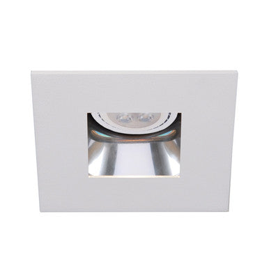 4in Square Adjustable Open Reflector Trim in White