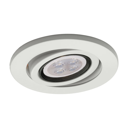 4in Round Gimbal Trim in White